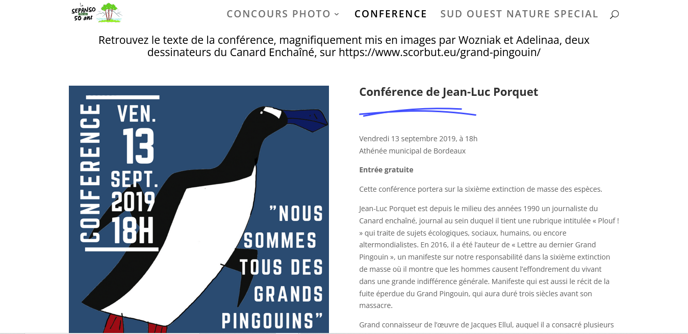 Capture d'écran de l'ancien site